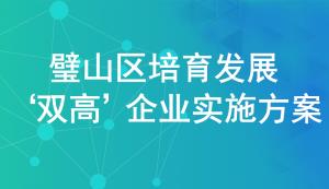 璧山區(qū)培育發(fā)展“雙高”企業(yè)實施方案