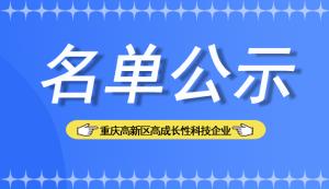 高新區(qū) | 關(guān)于認(rèn)定2022年重慶高新區(qū)高成長(zhǎng)性科技企業(yè)的通知