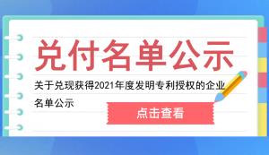 大渡口區 | 2021年度發明專利授權資助名單公示