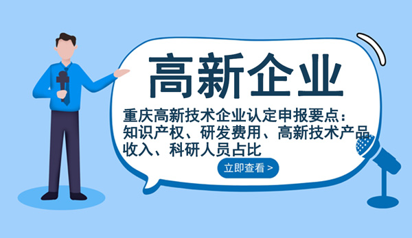 重慶高新技術(shù)企業(yè)認定申報要點