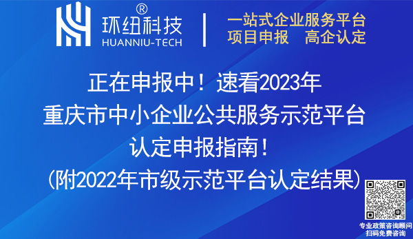 2023重慶市中小企業公共服務示范平臺認定